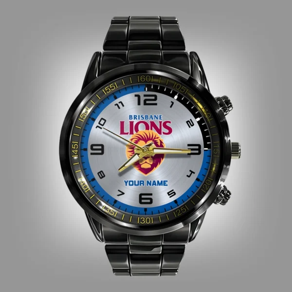 AFL Brisbane Lions Stainless Steel Watch Gift For Fans – HOAFL210725WA02BL - Image 2