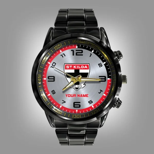 AFL St Kilda Saints Stainless Steel Watch Gift For Fans – HOAFL210725WA02STK - Image 2