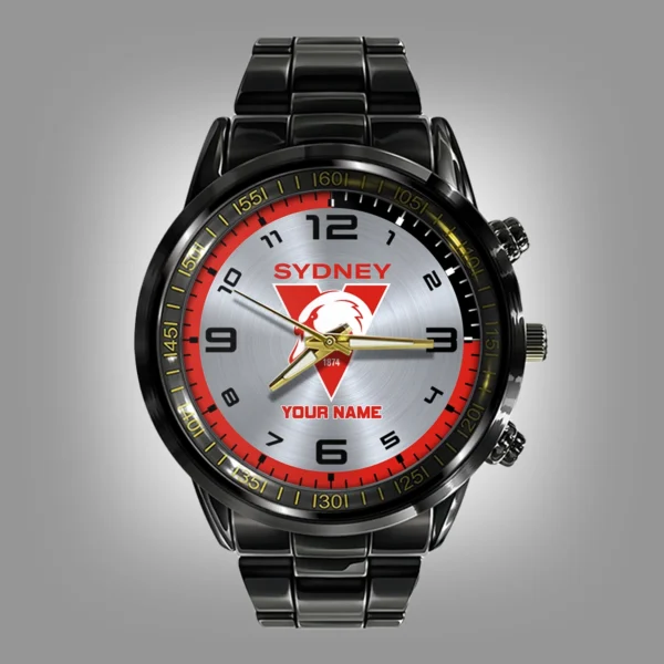 AFL Sydney Swans Stainless Steel Watch Gift For Fans – HOAFL210725WA02SYD - Image 2