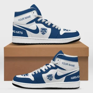 AFL Geelong Cats Air Jordan 1 High Custom Gift For Fans – HOAFL240725AJ01GEEL - White
