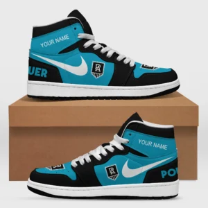 AFL Port Adelaide Power Air Jordan 1 High Custom Gift For Fans – HOAFL240725AJ01PORT - White