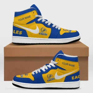 AFL West Coast Eagles Air Jordan 1 High Custom Gift For Fans – HOAFL240725AJ01WCE - White