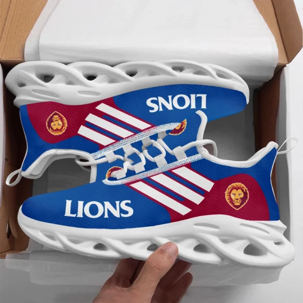 AFL Brisbane Lions Max Soul Shoes Gift For Fans – HOAFL250725MS01BL - White - Image 2
