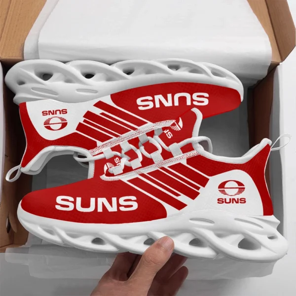 AFL Gold Coast SUNS Max Soul Shoes Gift For Fans – HOAFL250725MS01GCFC - White - Image 2