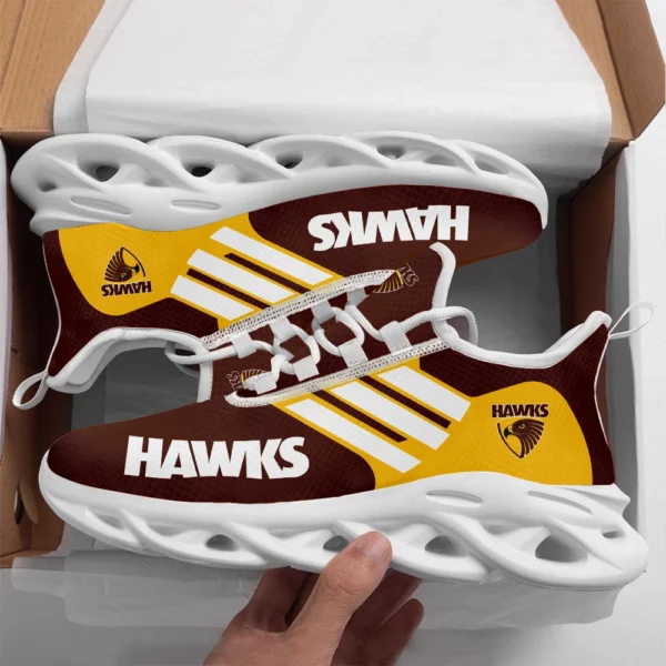AFL Hawthorn Hawks Max Soul Shoes Gift For Fans – HOAFL250725MS01HAW - White - Image 2
