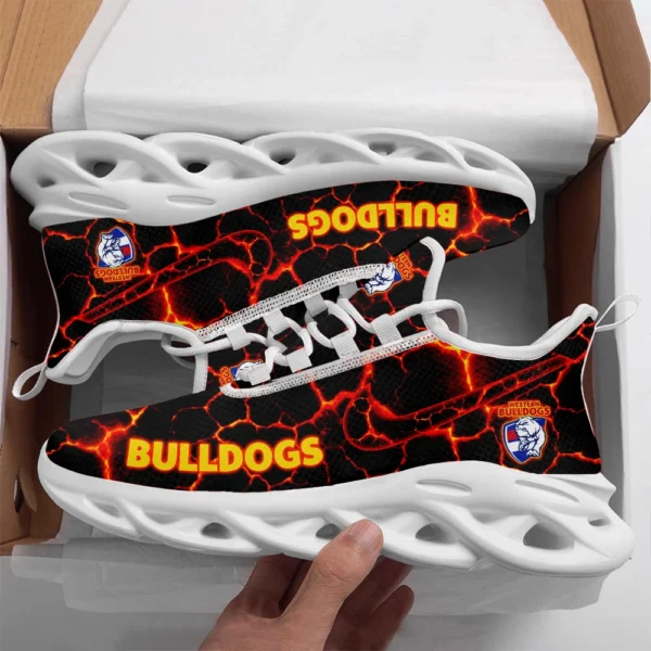 AFL Western Bulldogs Max Soul Shoes Gift For Fans – HOAFL250725MS02WB - White - Image 2