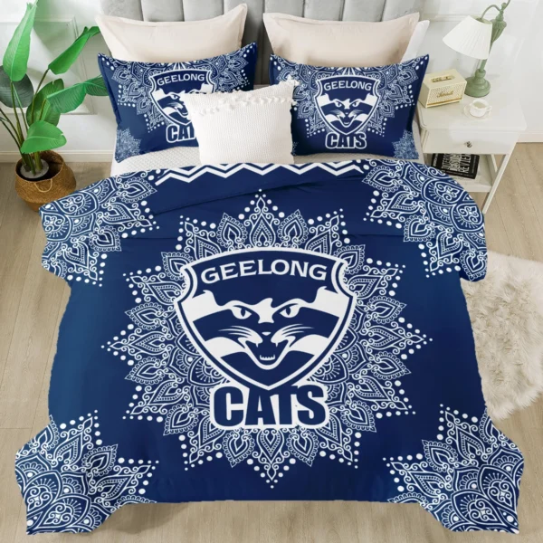 AFL Geelong Cats Bedding Set Gift For Fans – HOAFL090725BD01GEEL