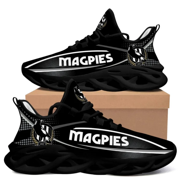 AFL Collingwood Magpies Max Soul Shoes Gift For Fans – HOAFL210725MS01COLL - Black - Image 2