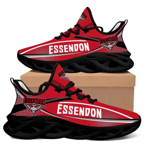 AFL Essendon Bombers Max Soul Shoes Gift For Fans – HOAFL210725MS01ESS - Black - Image 2