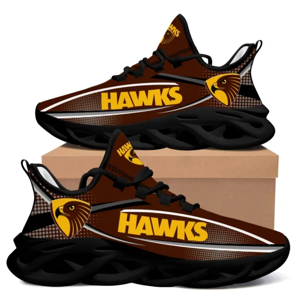 AFL Hawthorn Hawks Max Soul Shoes Gift For Fans – HOAFL210725MS01HAW - Black - Image 2