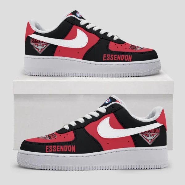 AFL Essendon Bombers Custom Air Low-Top Sneakers Gift For Fans – HOAFL100725AF01ESS - Image 2