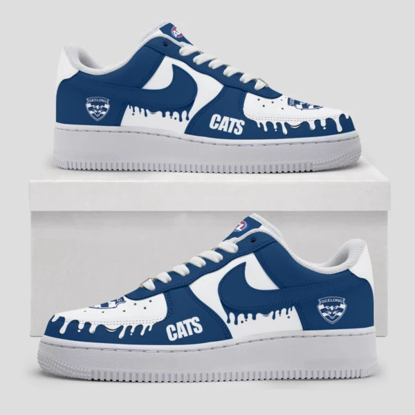AFL Geelong Cats Custom Air Low-Top Sneakers Gift For Fans – HOAFL110725AF01GEEL - Image 3