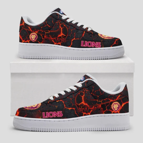 AFL Brisbane Lions Custom Air Low-Top Sneakers Gift For Fans – HOAFL120725AF01BL - Image 3