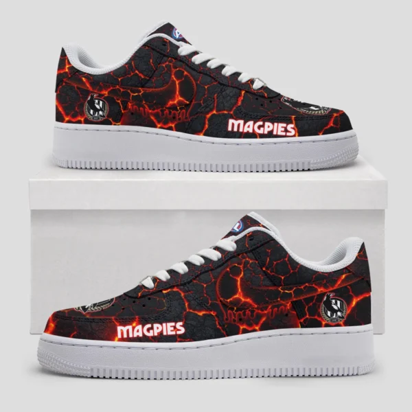 AFL Collingwood Magpies Custom Air Low-Top Sneakers Gift For Fans – HOAFL120725AF01COLL - Image 3