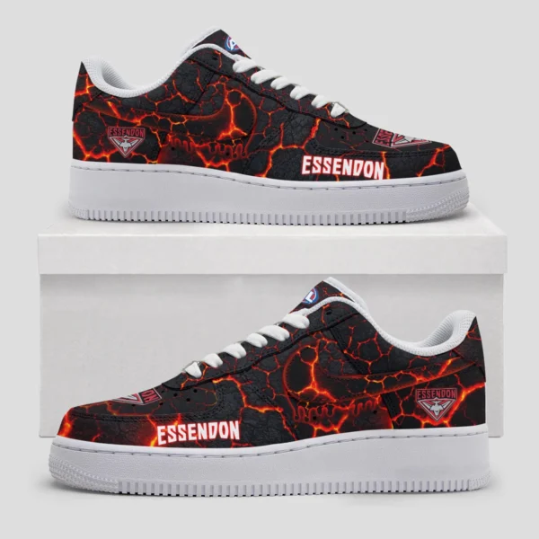 AFL Essendon Bombers Custom Air Low-Top Sneakers Gift For Fans – HOAFL120725AF01ESS - Image 3