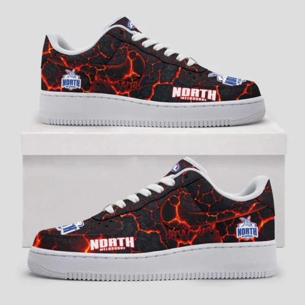 AFL North Melbourne Kangaroos Custom Air Low-Top Sneakers Gift For Fans – HOAFL120725AF01NMFC - Image 3