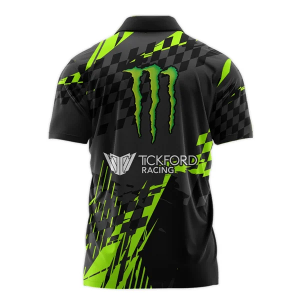 Monster Castrol Racing Exclusive Logo Polo Shirt HOSPC040725A01TF-PL - Image 3