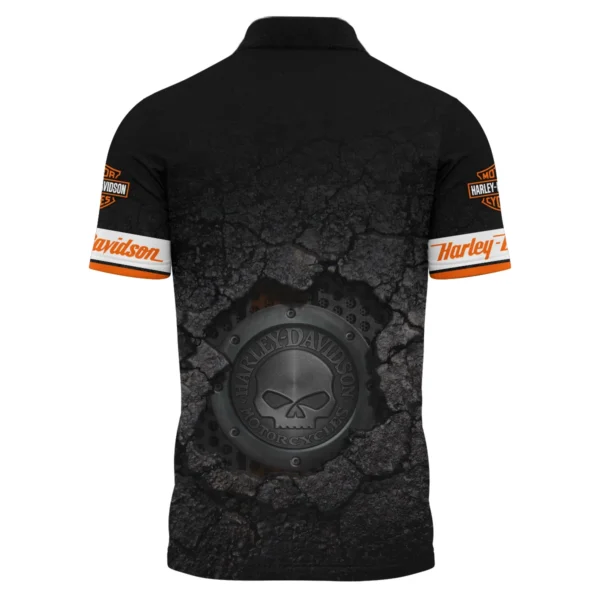Harley-Davidson Motorcycle Exclusive Logo Polo Shirt QTHD010725A1-PL - Image 3