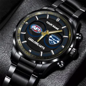 AFL Geelong Cats Stainless Steel Watch Gift For Fans – HOAFL210725WA01GEEL