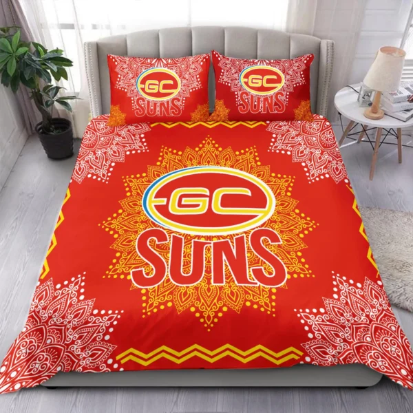 AFL Gold Coast SUNS Bedding Set Gift For Fans – HOAFL090725BD01GCFC - Image 3