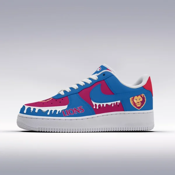 AFL Brisbane Lions Custom Air Low-Top Sneakers Gift For Fans – HOAFL110725AF01BL - Image 2