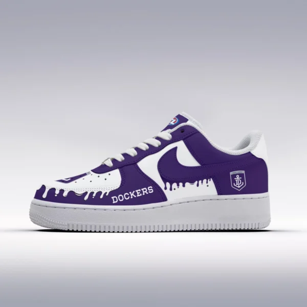 AFL Fremantle Dockers Custom Air Low-Top Sneakers Gift For Fans – HOAFL110725AF01FRE - Image 2