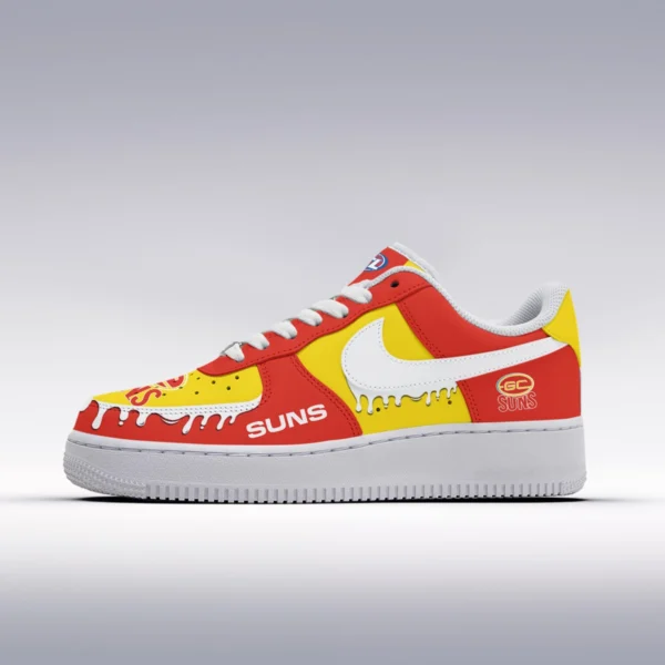 AFL Gold Coast SUNS Custom Air Low-Top Sneakers Gift For Fans – HOAFL110725AF01GCFC - Image 2