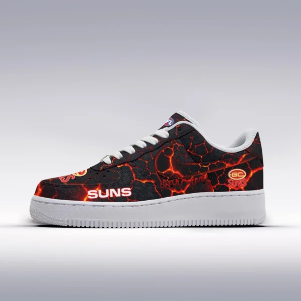 AFL Gold Coast SUNS Custom Air Low-Top Sneakers Gift For Fans – HOAFL120725AF01GCFC - Image 2