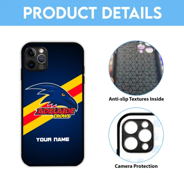AFL Adelaide Crows Phone Case – Dustproof, Scratch & Shock Resistant – HOAFL020725PC01ADEL - Image 6