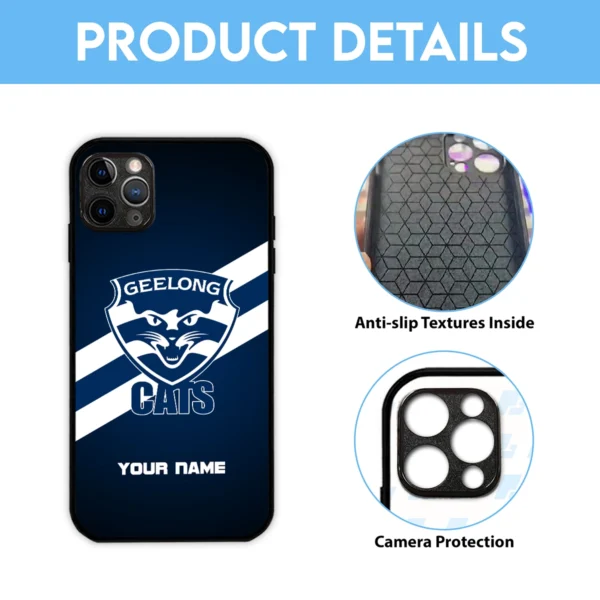 AFL Geelong Cats Phone Case – Dustproof, Scratch & Shock Resistant – HOAFL020725PC01GEEL - Image 6