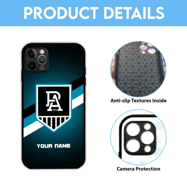 AFL Port Adelaide Power Phone Case – Dustproof, Scratch & Shock Resistant – HOAFL020725PC01PORT - Image 6