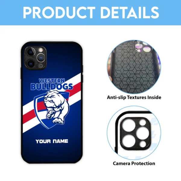 AFL Western Bulldogs Phone Case – Dustproof, Scratch & Shock Resistant – HOAFL020725PC01WB - Image 6
