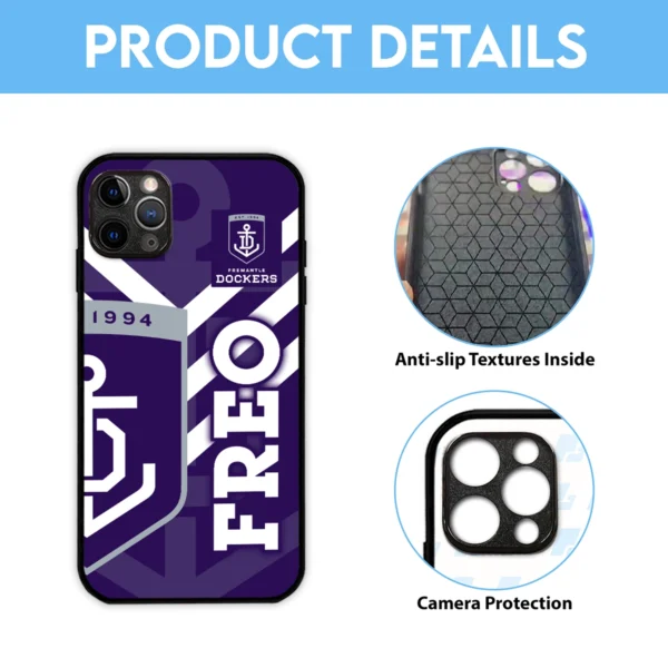 AFL Fremantle Dockers Phone Case – Dustproof, Scratch & Shock Resistant – HOAFL270625PC01FRE - Image 6