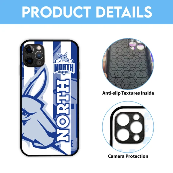 AFL North Melbourne Kangaroos Phone Case – Dustproof, Scratch & Shock Resistant – HOAFL270625PC01NMFC - Image 6