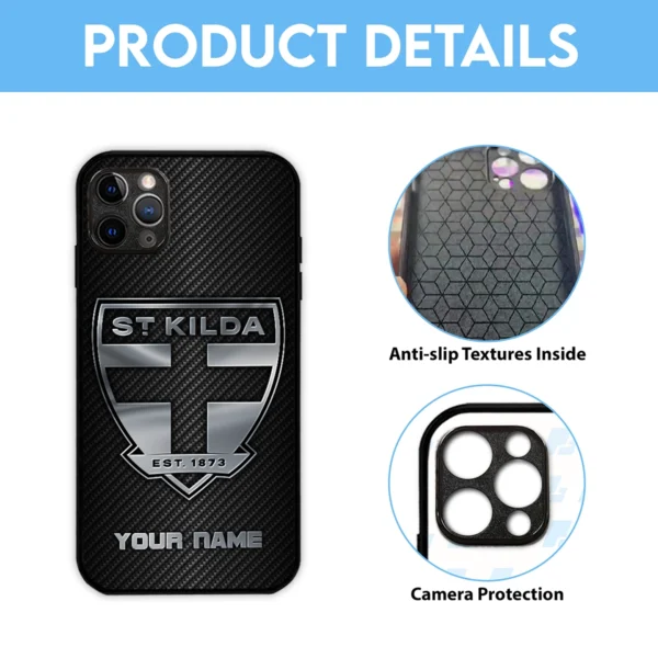 AFL St Kilda Saints Phone Case – Dustproof, Scratch & Shock Resistant – HOAFL300625PC01STK - Image 6