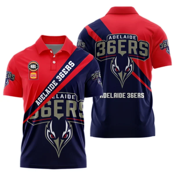 NBL Adelaide 36ers Exclusive Logo Polo Shirt HONBL230725A01ADL-PL - Image 3
