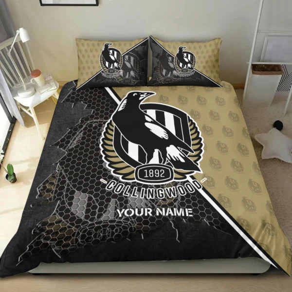 AFL Collingwood Magpies Bedding Set Gift For Fans – HOAFL070725BD01COLL - Image 4
