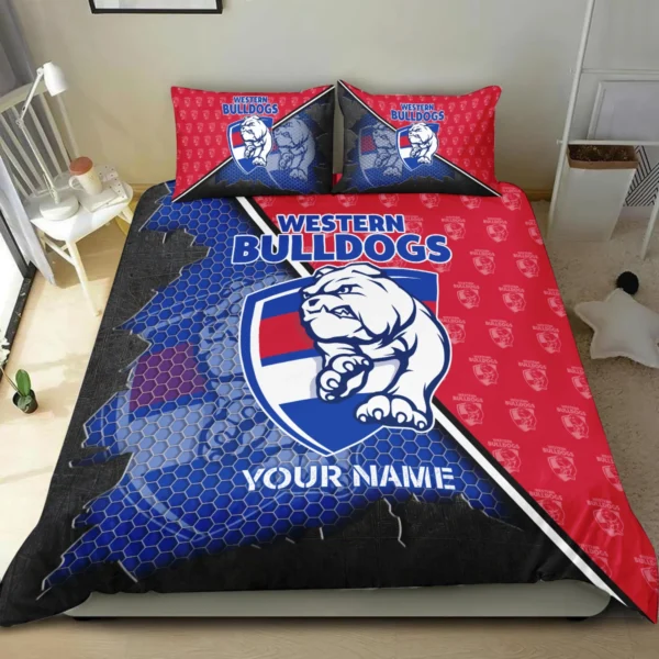 AFL Western Bulldogs Bedding Set Gift For Fans – HOAFL070725BD01WB - Image 4
