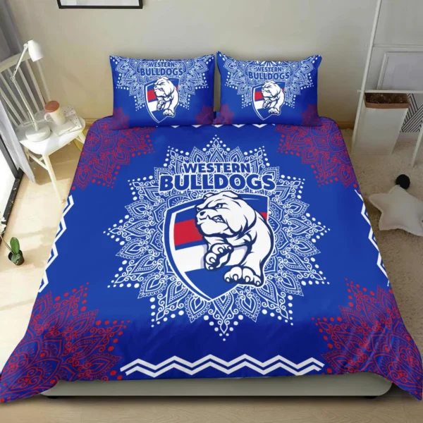 AFL Western Bulldogs Bedding Set Gift For Fans – HOAFL090725BD01WB - Image 4