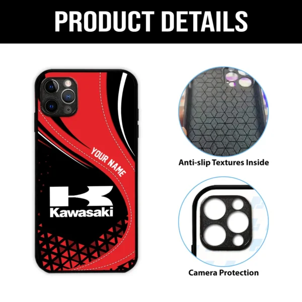 Kawasaki Phone Case – Dustproof, Scratch & Shock Resistant – QTVA010725MT01KAW - Image 5