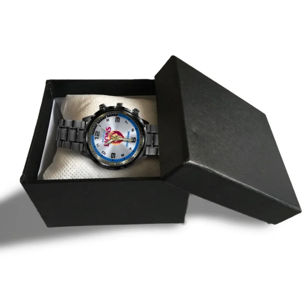 AFL Brisbane Lions Stainless Steel Watch Gift For Fans – HOAFL210725WA02BL - Image 4