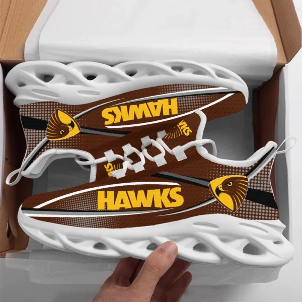 AFL Hawthorn Hawks Max Soul Shoes Gift For Fans – HOAFL210725MS01HAW - White