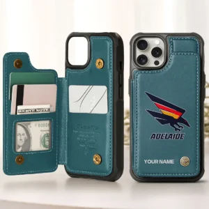 AFL Adelaide Crows Personalized Name - Leather Flip Wallet Phone Case HOAFL010725LPC01ADEL - Green