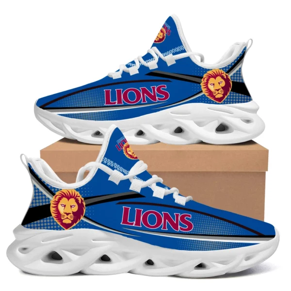 AFL Brisbane Lions Max Soul Shoes Gift For Fans – HOAFL210725MS01BL - White - Image 2