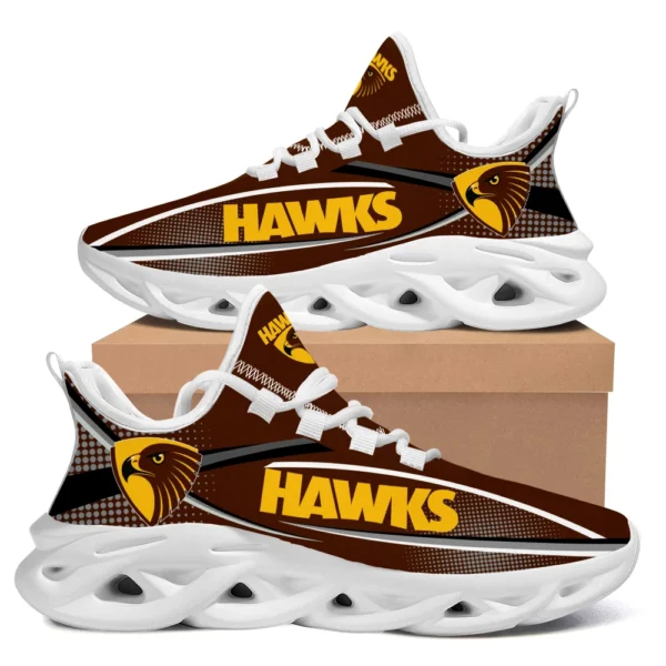 AFL Hawthorn Hawks Max Soul Shoes Gift For Fans – HOAFL210725MS01HAW - White - Image 2