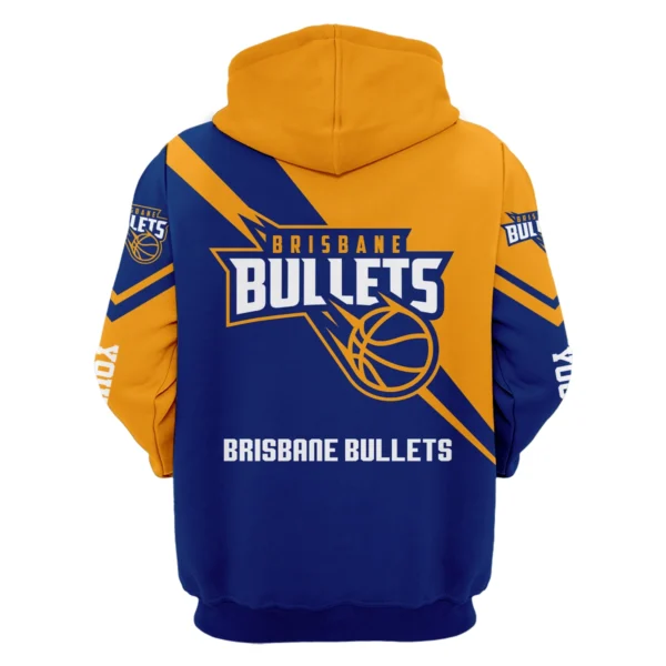 NBL Brisbane Bullets Exclusive Logo Hoodie HONBL230725A01BRI-HD - Image 2