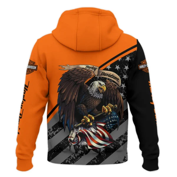 Harley-Davidson Motorcycle Exclusive Logo Hoodie QTHD010725A2-HD - Image 3