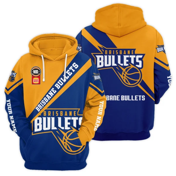 NBL Brisbane Bullets Exclusive Logo Hoodie HONBL230725A01BRI-HD - Image 3