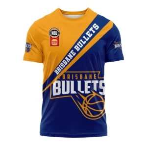 NBL Brisbane Bullets Racing Exclusive Logo T-shirt HONBL230725A01BRI-TS