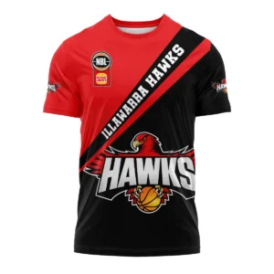 NBL Illawarra Hawks Racing Exclusive Logo T-shirt HONBL230725A01ILL-TS